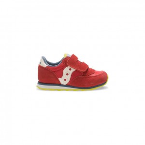 Tenisky Saucony Baby Jazz Hook & Loop Malé Deti Červené | SK-FEYKPQR