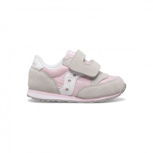 Tenisky Saucony Baby Jazz Hook & Loop Malé Deti Siva Ruzove | SK-SPYZKHB