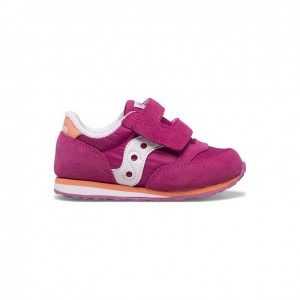 Tenisky Saucony Baby Jazz Hook & Loop Malé Deti Fuchsie | SK-DPOBXKF