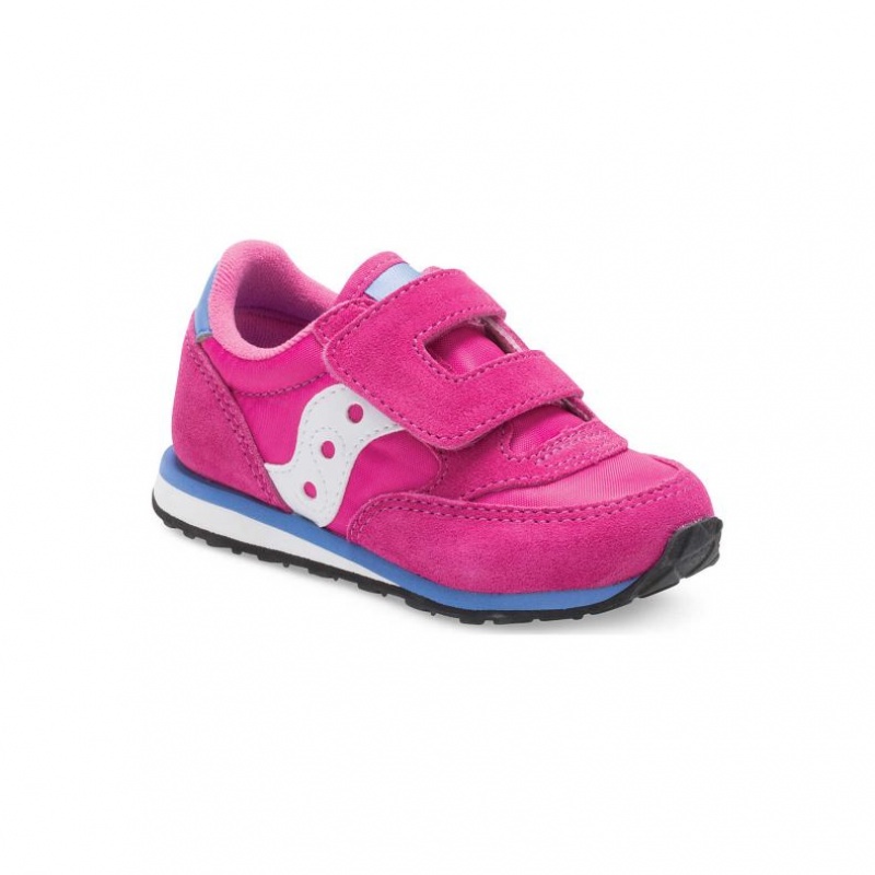 Tenisky Saucony Baby Jazz Hook & Loop Malé Deti Ruzove | SK-NBOFDKA