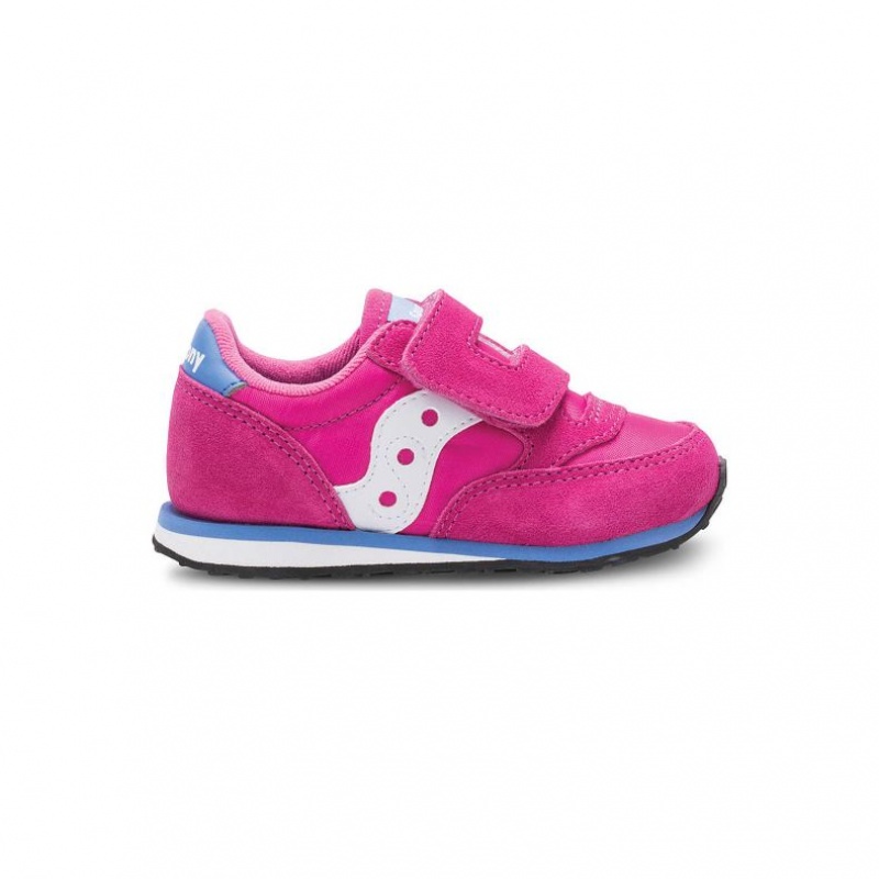 Tenisky Saucony Baby Jazz Hook & Loop Malé Deti Ruzove | SK-NBOFDKA