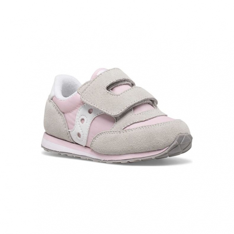 Tenisky Saucony Baby Jazz Hook & Loop Malé Deti Siva Ruzove | SK-SPYZKHB