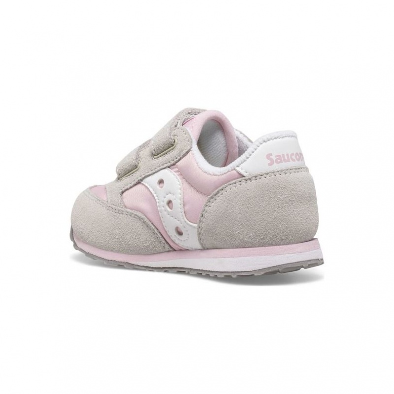 Tenisky Saucony Baby Jazz Hook & Loop Malé Deti Siva Ruzove | SK-SPYZKHB