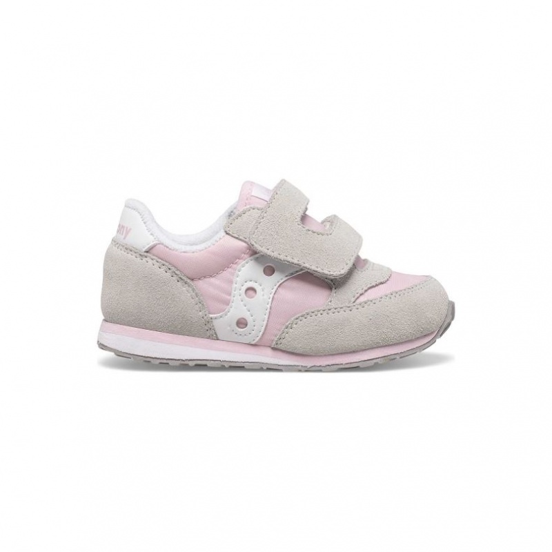 Tenisky Saucony Baby Jazz Hook & Loop Malé Deti Siva Ruzove | SK-SPYZKHB