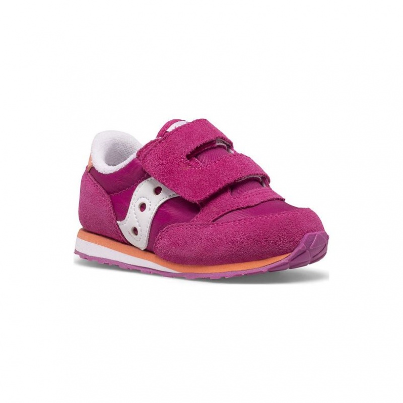 Tenisky Saucony Baby Jazz Hook & Loop Malé Deti Fuchsie | SK-DPOBXKF