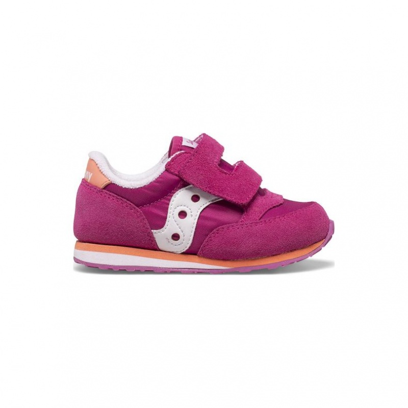 Tenisky Saucony Baby Jazz Hook & Loop Malé Deti Fuchsie | SK-DPOBXKF