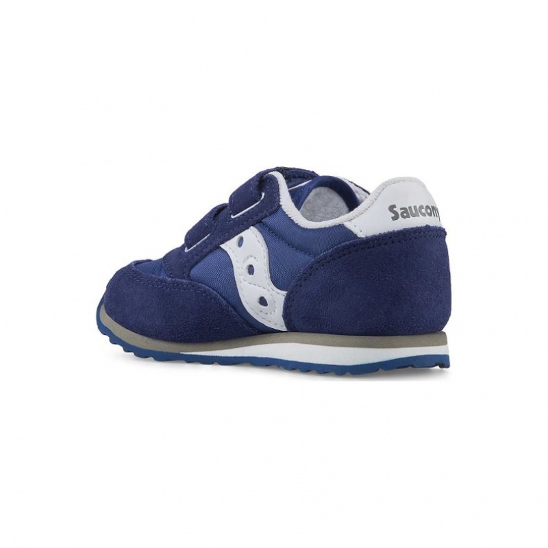 Tenisky Saucony Baby Jazz Hook & Loop Malé Deti Námornícka Modrá | SK-GMTKLUE