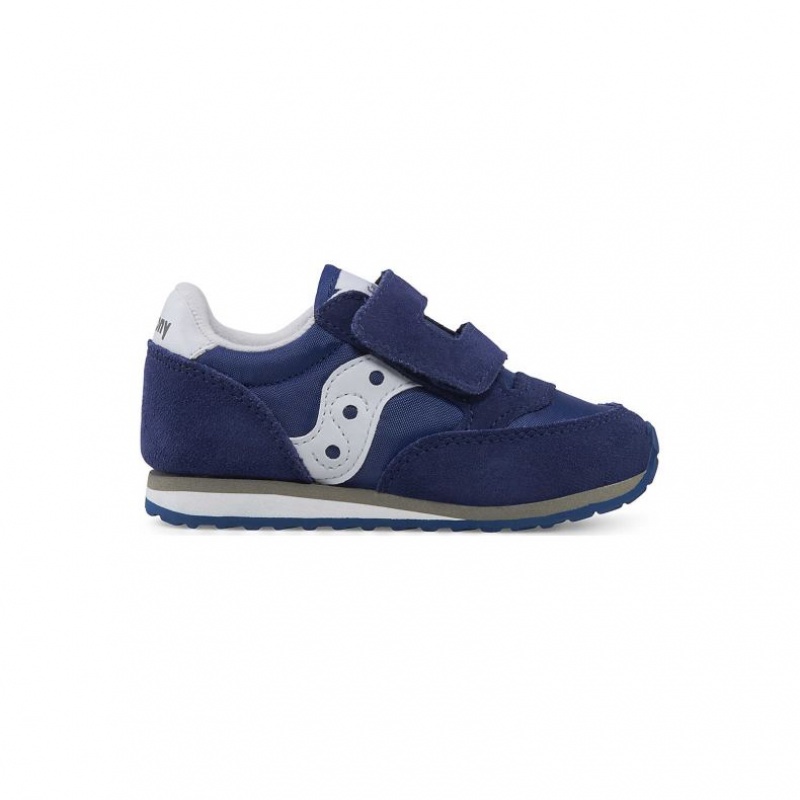 Tenisky Saucony Baby Jazz Hook & Loop Malé Deti Námornícka Modrá | SK-GMTKLUE