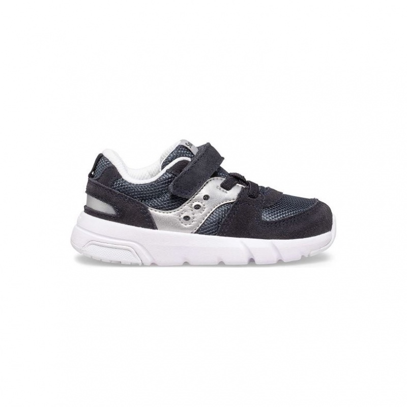 Tenisky Saucony Jazz Lite 2.0 Malé Deti Čierne Strieborne | SK-ZEDTAFM