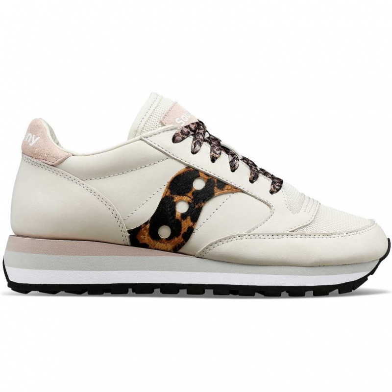 Tenisky Saucony Jazz Triple Damske Biele Leopardie | SK-WVICDSL