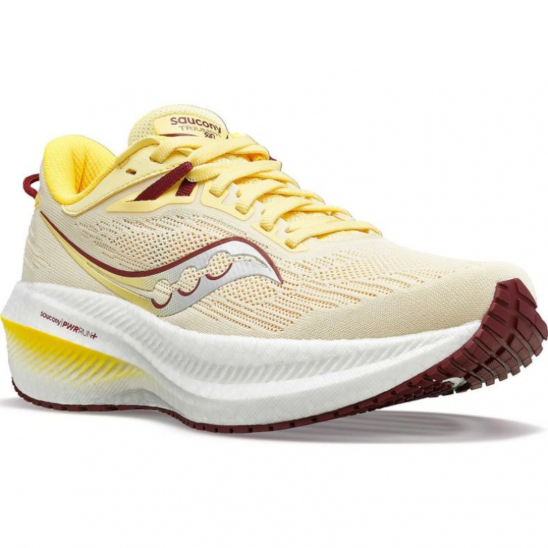 Tenisky Saucony Triumph 21 Damske Žlté | SK-OYMFBZS