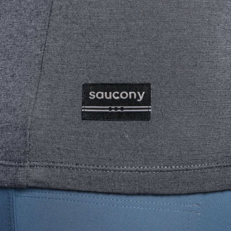 Tricko Saucony Peregrine Merino Long Sleeve Panske Siva | SK-BYEHWPN